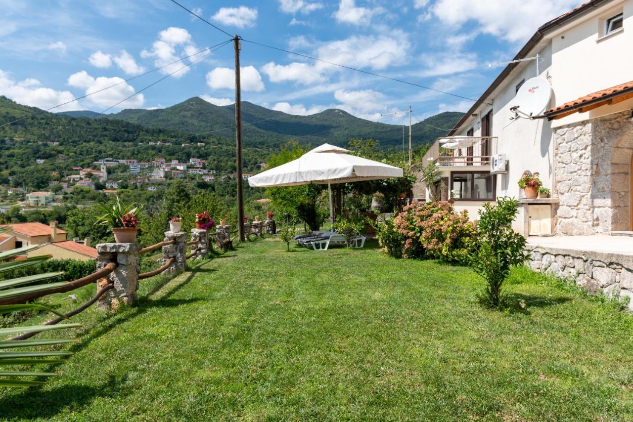 Sea View Apartment With Garden Near Opatija Veprinac Екстер'єр фото