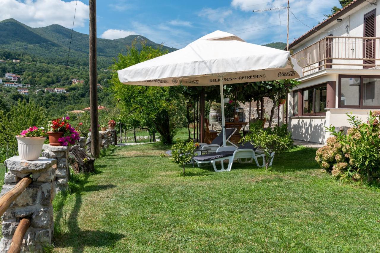 Sea View Apartment With Garden Near Opatija Veprinac Екстер'єр фото