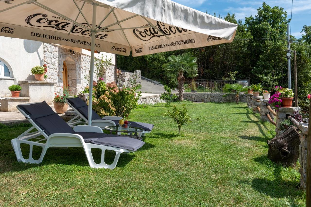 Sea View Apartment With Garden Near Opatija Veprinac Екстер'єр фото