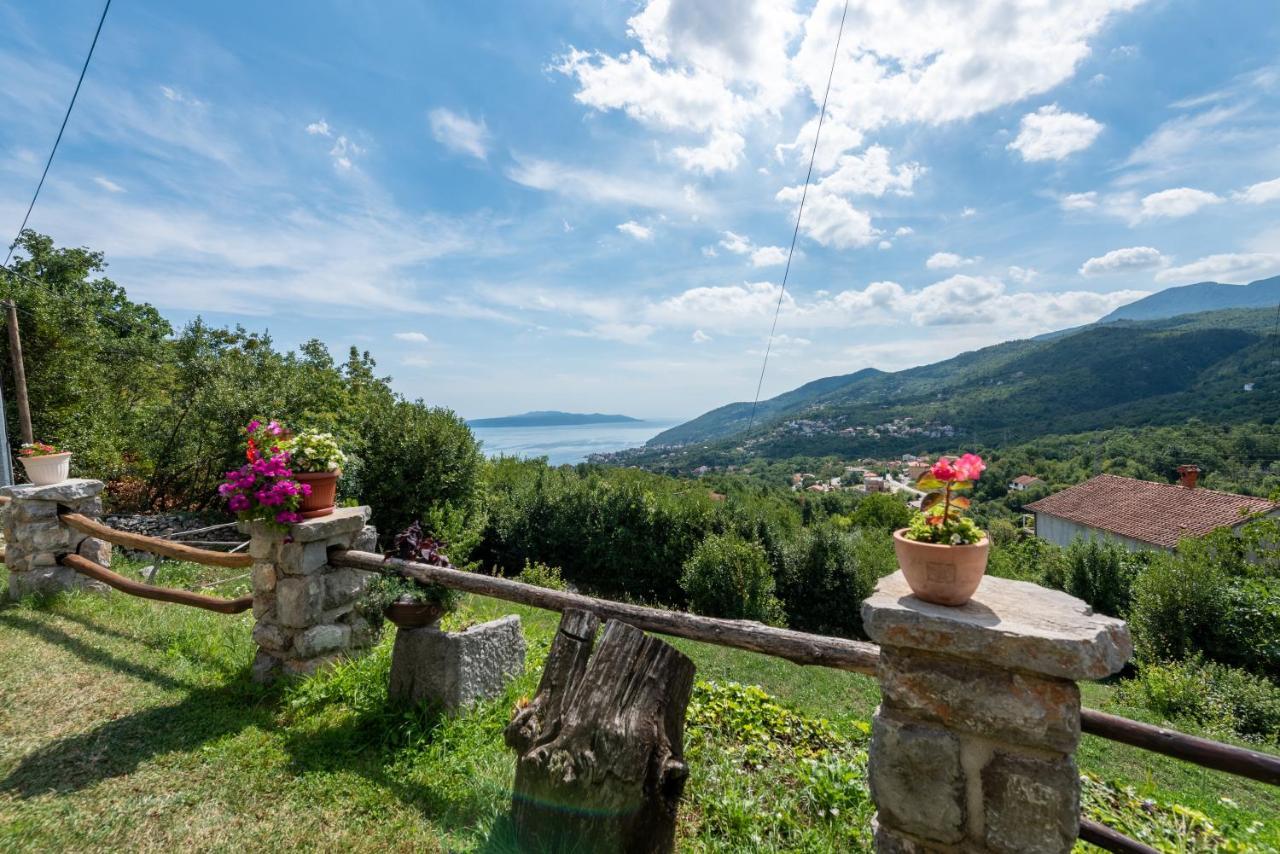 Sea View Apartment With Garden Near Opatija Veprinac Екстер'єр фото