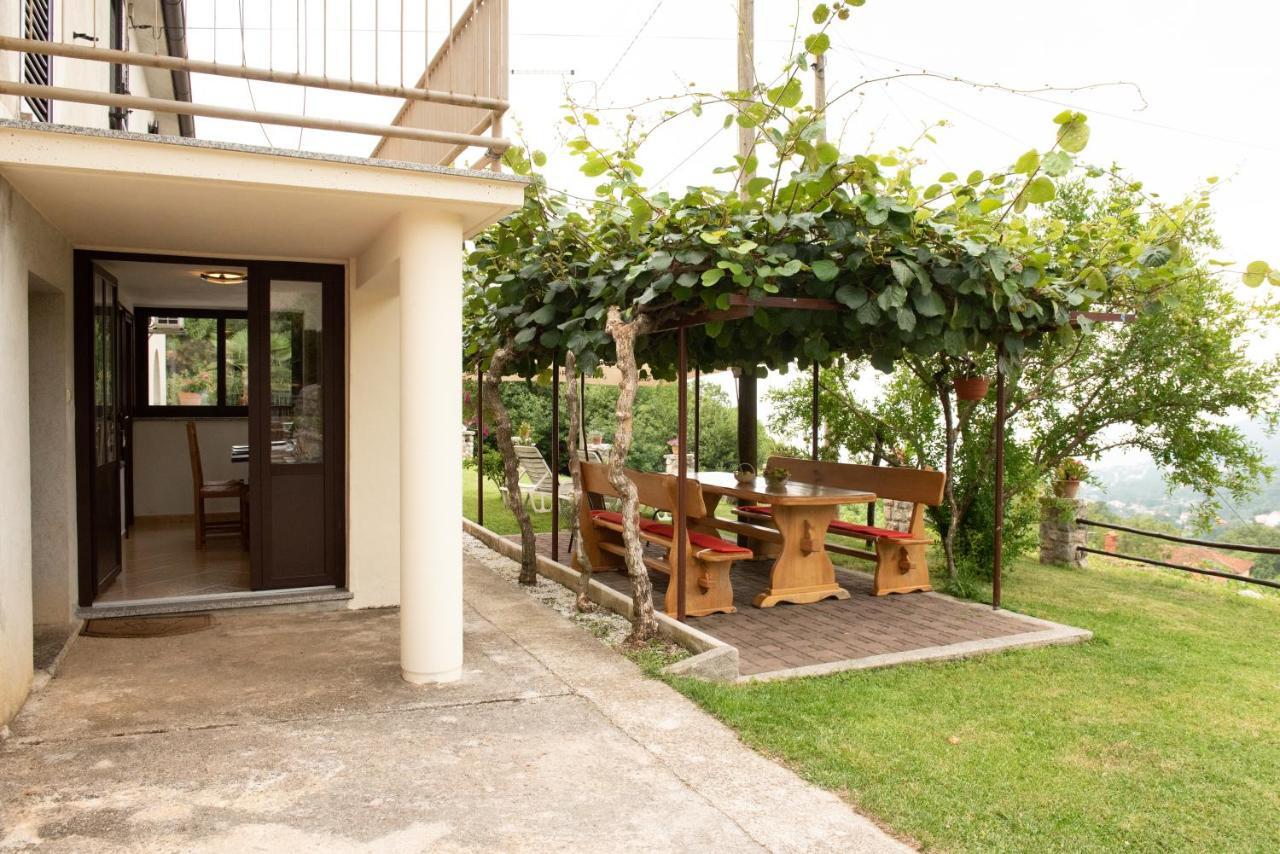 Sea View Apartment With Garden Near Opatija Veprinac Екстер'єр фото