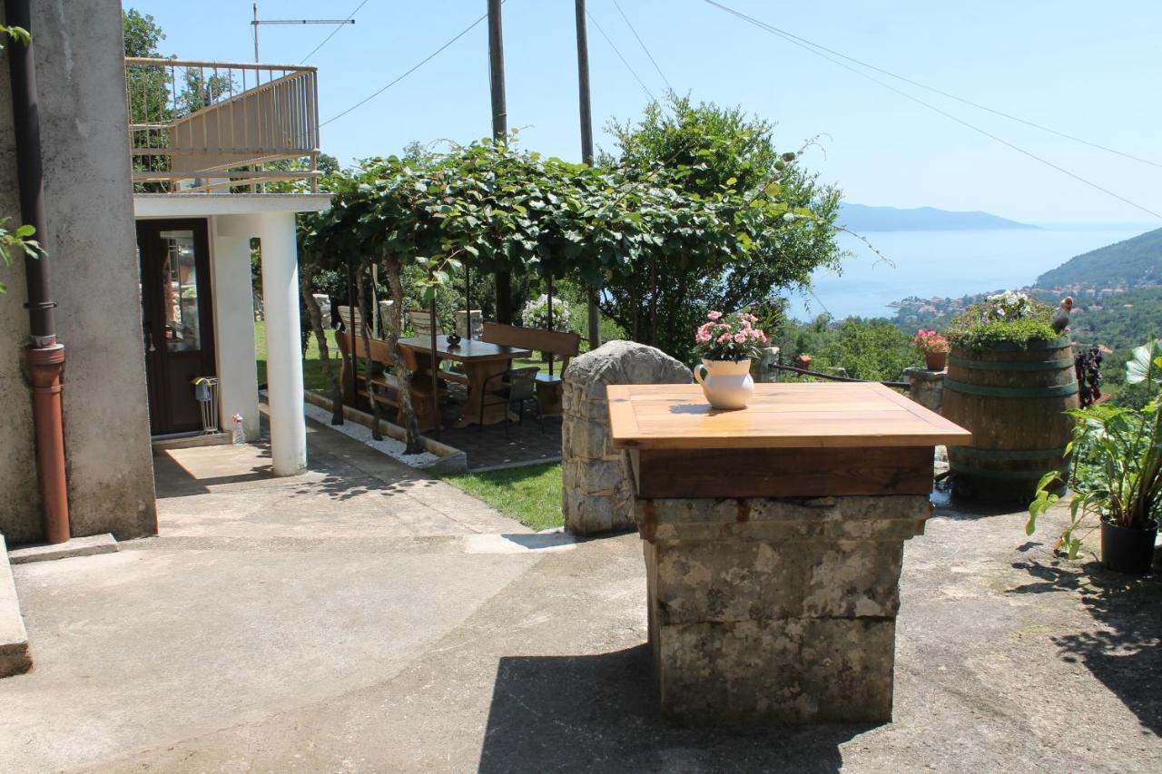 Sea View Apartment With Garden Near Opatija Veprinac Екстер'єр фото