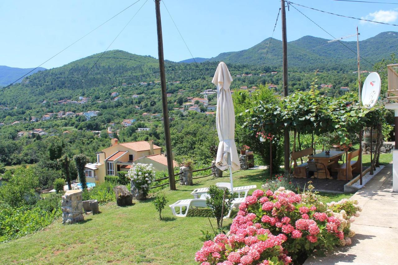 Sea View Apartment With Garden Near Opatija Veprinac Екстер'єр фото
