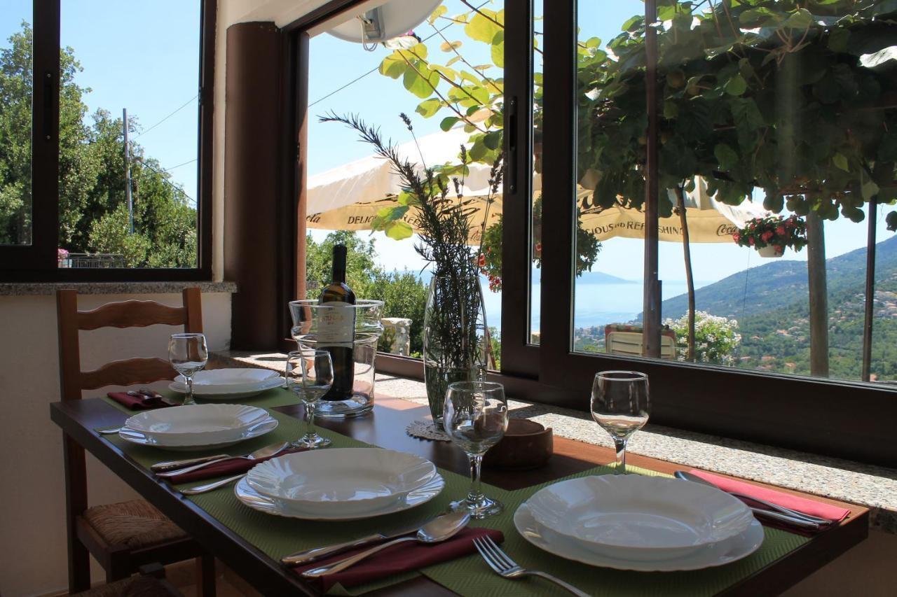 Sea View Apartment With Garden Near Opatija Veprinac Екстер'єр фото
